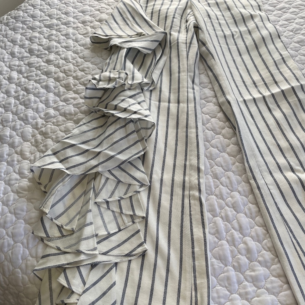 Alexis Striped Ruffle Wide Leg Pants Size XS - Picture 3 of 7